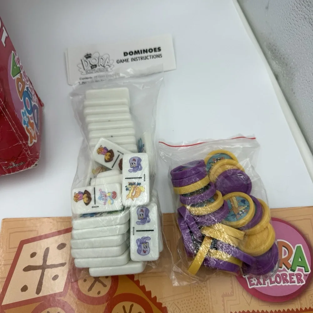 Vintage 2006 Cardinal NICK JR. Dora The Explorer‎ Game Set 10 Games Girl Gift